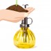 THY COLLECTIBLES Flower Water Spray Bottle Can Pot Plant Mister | Vintage Pumpkin Style Decorative Glass Plant Atomizer Watering Can Pot with Pump for Terrariums Flowers Potted Plants (Yellow)   